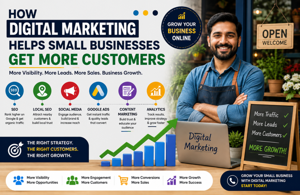 digital marketing for small businesses Digital marketing helping small businesses get more customers
