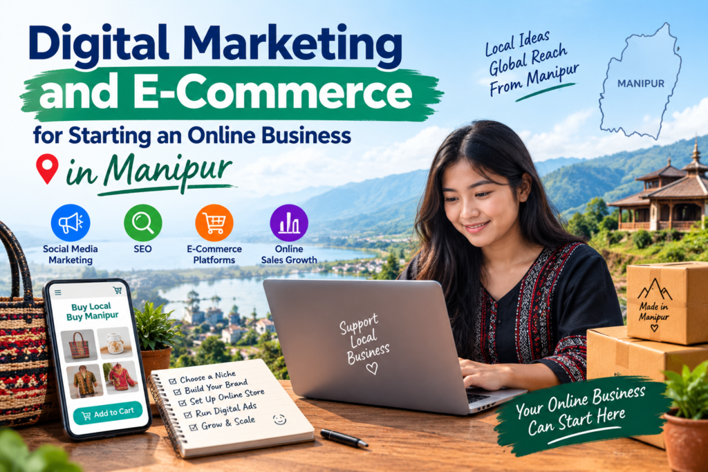 How to start an online business in Manipur with e-commerce and digital marketing