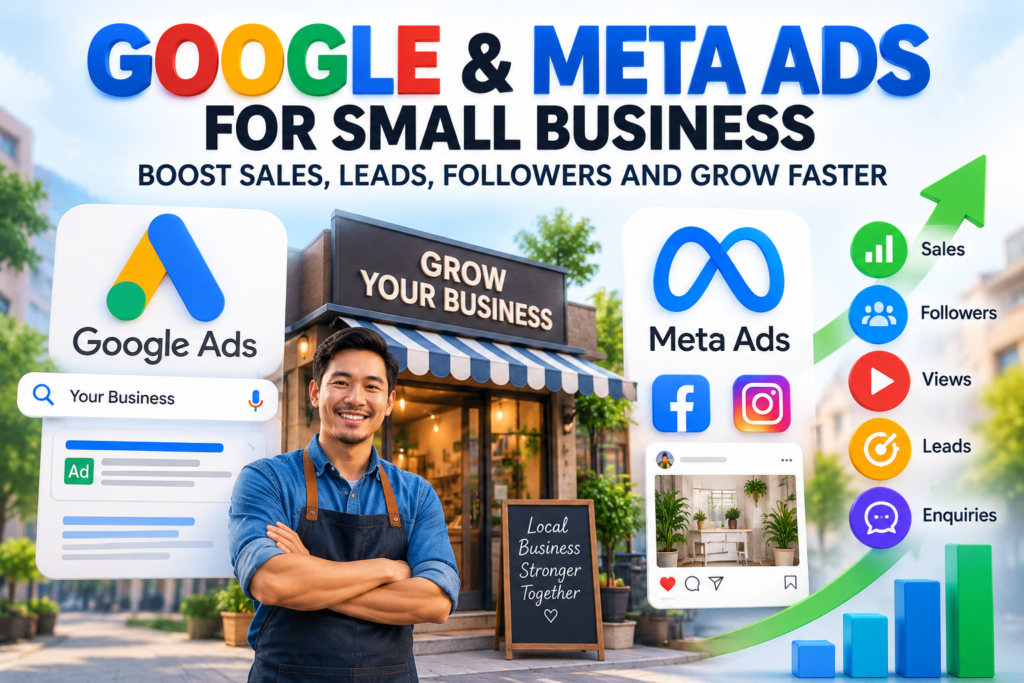 Google and Meta Ads for small business to boost sales and leads